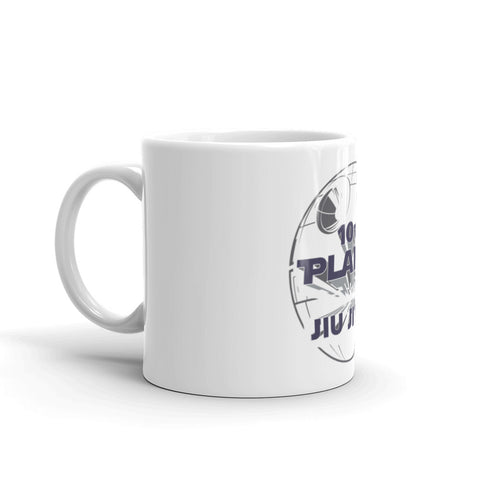 White glossy mug